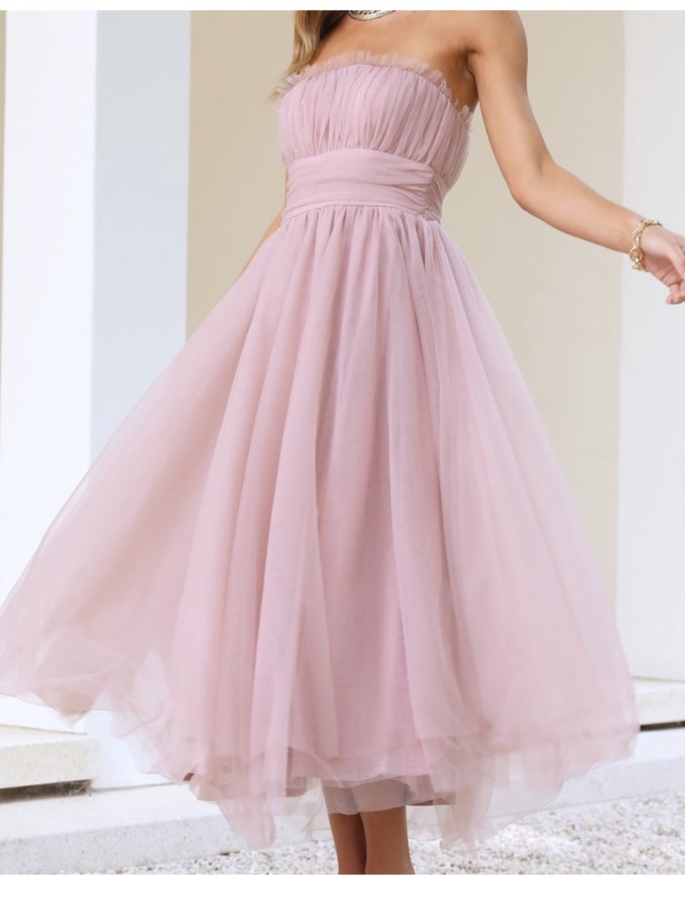 Hello Molly Pink Tulle midi
dress XL